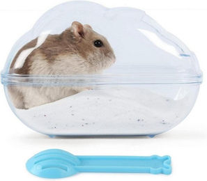 Produktbild von LuxusKollektion Kleintierkäfig Hamster Sand Badezimmer Transparent Blue M