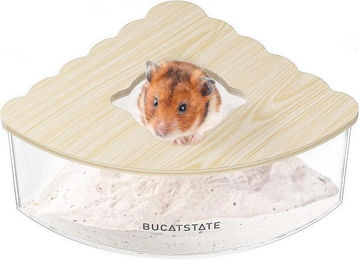 Produktbild von LuxusKollektion Kleintierkäfig Hamster Sandbad Container Acryl Dusch Grabungsraum Katzenklo Mäuse