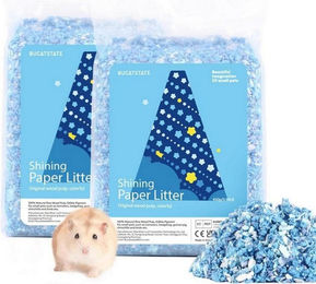 Produktbild von LuxusKollektion Kleintierkäfig Hamsterstreu Bunt 900g Staubfrei Toilettenstreu - 2 x 450 g