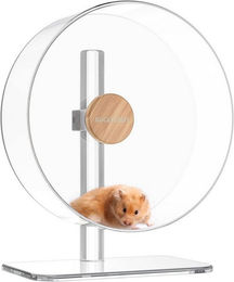 Produktbild von LuxusKollektion Kleintierkäfig Laufrad Hamster 32cm Acryl Transparent Verstellbare Basis Leise