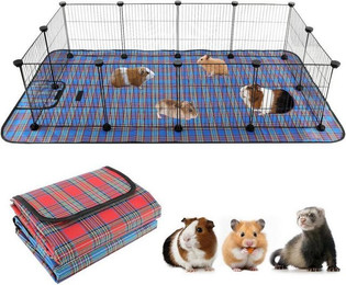 Produktbild von LuxusKollektion Kleintierkäfig Meerschweinchenkäfig mit Pads