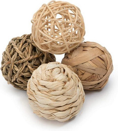 Produktbild von LuxusKollektion Kleintierkäfig Natürliche Kauspielzeug Heu Gras Tierbälle