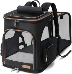 Produktbild von LuxusKollektion Schutzkragen Großer Katzenrucksack Hunderucksack für Haustiere bis 10kg