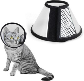 Produktbild von LuxusKollektion Schutzkragen Halskrause Haustiere Kunststoff Elisabethanischer Kragen Katze Welpen