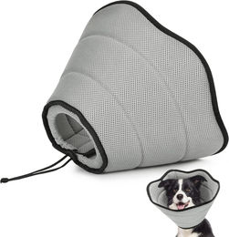 Produktbild von LuxusKollektion Schutzkragen Halskrause Hund Leckschutz Verstellbar Atmungsaktiv Grau
