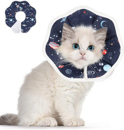 Produktbild von LuxusKollektion Schutzkragen Halskrause Katze mit Sternenhimmel-Muster