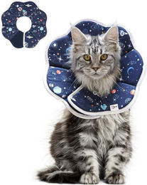 Produktbild von LuxusKollektion Schutzkragen Halskrause Katze Sternenhimmel-Muster Verstellbar