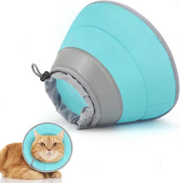 Produktbild von LuxusKollektion Schutzkragen Halskrause Katze verstellbar grün M