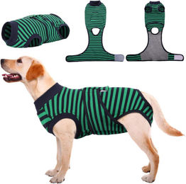 Produktbild von LuxusKollektion Schutzkragen Hundebody Nach Op Kastration Atmungsaktiv Grün