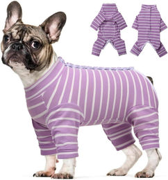 Produktbild von LuxusKollektion Schutzkragen Hundebody nach Operation Kastration Langarm Lila