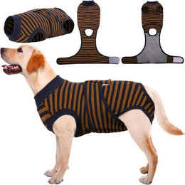 Produktbild von LuxusKollektion Schutzkragen Hundebody nach Operation und Kastration Braun L