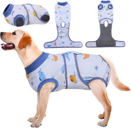 Produktbild von LuxusKollektion Schutzkragen Hundebody Op Kastration Atmungsaktiver Leckschutz Hund 2XL Blau
