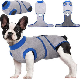 Produktbild von LuxusKollektion Schutzkragen Hundebody Op Kastration Leckschutz Grau