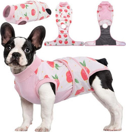 Produktbild von LuxusKollektion Schutzkragen Hundebody Op Kastration Rüde Hündin XS Rosa Langarm