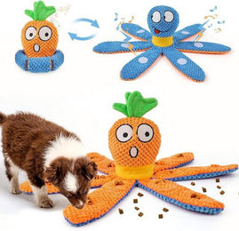 Produktbild von LuxusKollektion Schutzkragen Interaktives Hundespielzeug 2-in-1 Octopus Karotte