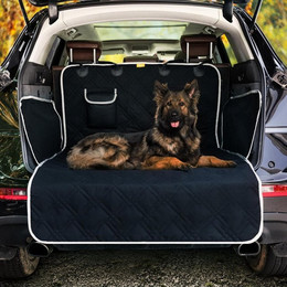 Produktbild von LuxusKollektion Schutzkragen Kofferraumschutz Hund Auto Schwarz 185x103cm