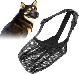 Produktbild von LuxusKollektion Schutzkragen Maulkorb für Hunde mit abgerundetem Mesh und verstellbarer Schlaufe