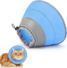 Produktbild von LuxusKollektion Schutzkragen Supet Halskrause Katze verstellbar blau