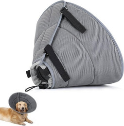 Produktbild von LuxusKollektion Schutzkragen Weiche Halskrause Hund atmungsaktiv XS Grau
