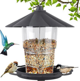 Produktbild von LuxusKollektion Vogelfutterhaus hängend wetterfest transparent - 1,18 l