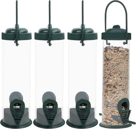 Produktbild von LuxusKollektion Vogelfutterspender transparente Körner Futtersäule
