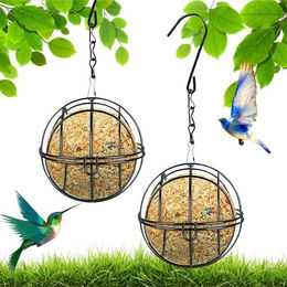 Produktbild von LuxusKollektion Vogelhaus 2er Set Metall Meisenknödelhalter zum Aufhängen