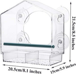 Produktbild von LuxusKollektion Vogelhaus für Fenster mit Saugnäpfen Acryl