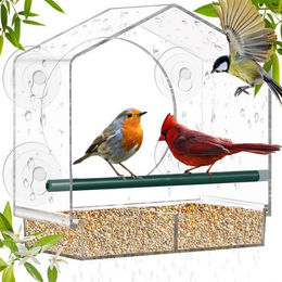 Produktbild von LuxusKollektion Vogelhaus mit Fensterscheibe und Saugnapf