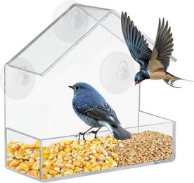 Produktbild von LuxusKollektion Vogelhaus Vogelfutterhaus Fenster Acryl Transparent