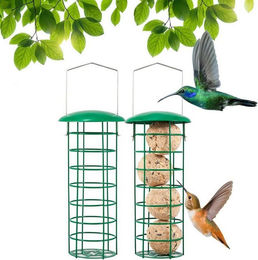 Produktbild von LuxusKollektion Vogelhaus Vogelfutterspender 2 Stück Metall 29,5 cm - 2 x 29,5 cm