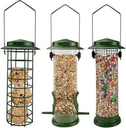 Produktbild von LuxusKollektion Vogelhaus Vogelfutterstation Metall mit Stahlhaken