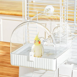 Produktbild von LuxusKollektion Vogelkäfig Vogelbad Multifunktions-Hängender 3-in-1 Badehaus
