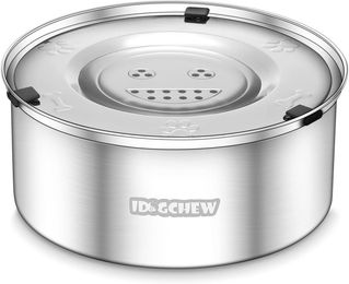 Produktbild von LuxusKollektion Wassernapf Hund Edelstahl 3L mit Anti-Schlabber und Rutschfester Boden - 3 l