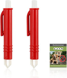 Produktbild von LuxusKollektion Zeckenzange 2er Set für Hunde, Katzen und Menschen