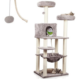 Produktbild von Lycce Kratzbaum Royal Katzenbaum mit Katzenhöhle und Hängematte