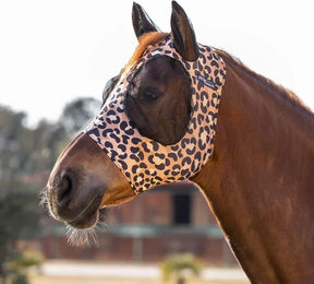 Produktbild von Lycra Fliegenhaube für Pferde mit Ohrenbedeckung Pro-Tech