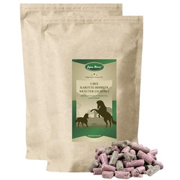 Produktbild von Lyra Horse Karotte-Himbeer-Kräuter Leckerli - 10 kg