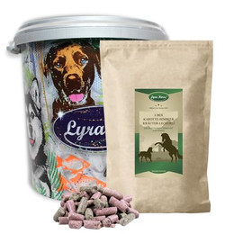 Produktbild von Lyra Horse Karotte-Himbeer-Kräuter Leckerli - 5 kg