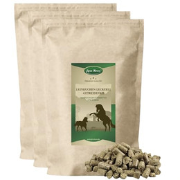 Produktbild von Lyra Horse Leinkuchen Leckerli getreidefrei Pferdefutter - 15 kg
