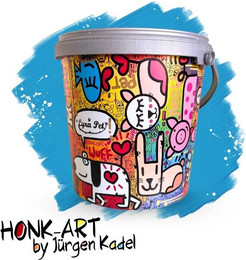 Produktbild von Lyra Pet 10 L Futtereimer Design Honk-Art - 10 l