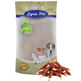 Produktbild von Lyra Pet Kaurollen mit Entenbruststreifen - 1 kg