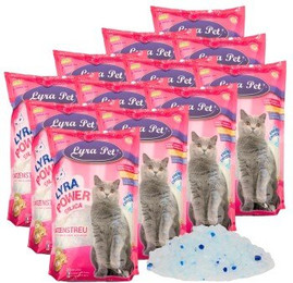 Produktbild von Lyra Pet Lyra Power Silica Silikat Katzenstreu - 12 x 5 l
