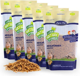 Produktbild von Lyra Pet Mehlwürmer getrocknet - 5 x 1 kg