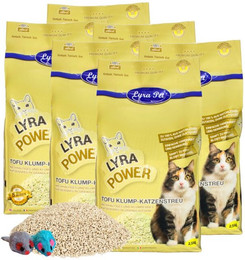 Produktbild von Lyra Pet Tofu Katzenstreu parfümfrei klumpend - 15 kg