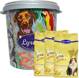 Produktbild von Lyra Pet Tofu Katzenstreu parfümfrei klumpend - 7,5 kg