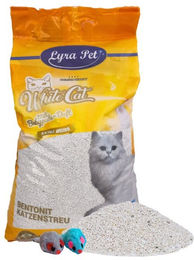Lyra Pet® White Cat® Katzenstreu Bentonit mit Babypuderduft - 15 l – Bild 1 von 7