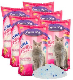 Produktbild von Lyra Power Silica Silikat Katzenstreu - 6 x 5 l