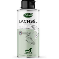 Produktbild von La Pura Lachsöl mit Omega-3 zur Unterstützung von Haut, Fell und Immunsystem für alle Hunde und Katzen 250 ml