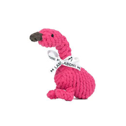 Produktbild von Laboni Franzi Flamingo Plüschspielzeug für Welpen aus Baumwolle in Rosa Bunt