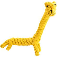 Produktbild von Laboni Hundespielzeug Greta Giraffe aus Baumwolle Gelb zur Zahnpflege